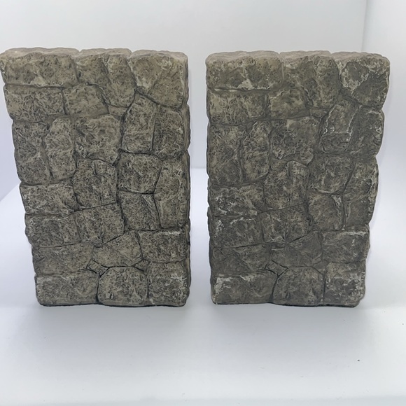 Vintage Steampunk Locomotive Train Engine Resin Bookends 1990s - Picture 11 of 11